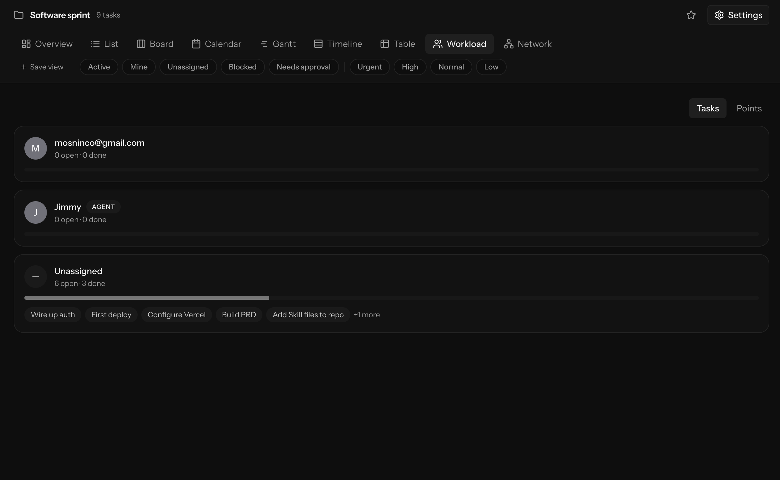 Webhooks — delivery log
